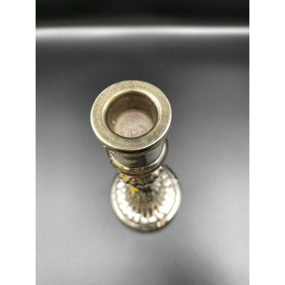 Vintage Roost San Francisco Mercury Glass Pillar Candle Holder 7 3/4 Tall - Picture 2 of 4